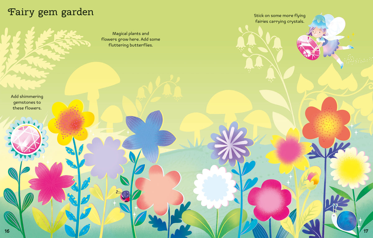 Big Sparkly Gems and Crystals Sticker Book - interior 1