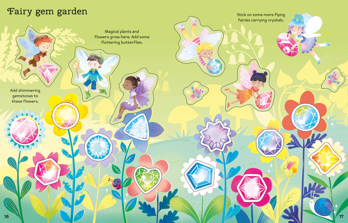 Big Sparkly Gems and Crystals Sticker Book - interior 2