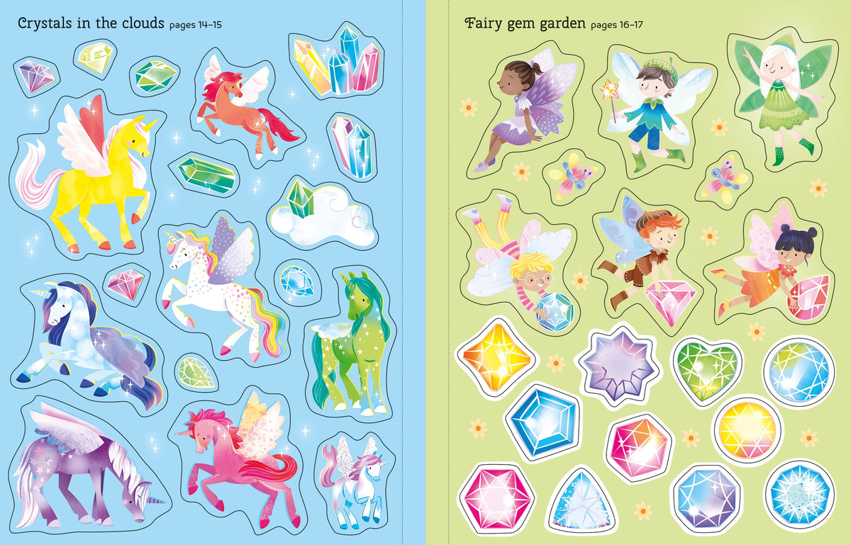 Big Sparkly Gems and Crystals Sticker Book - interior 3