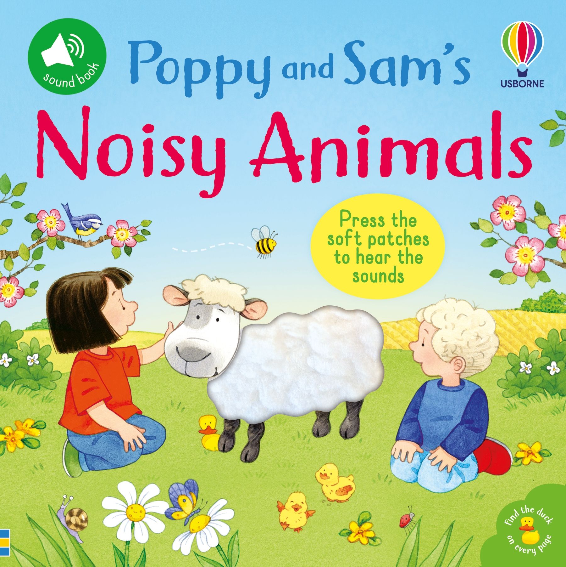 Carte cu povești, Poppy and sam noisy animals, Usborne + 1 an