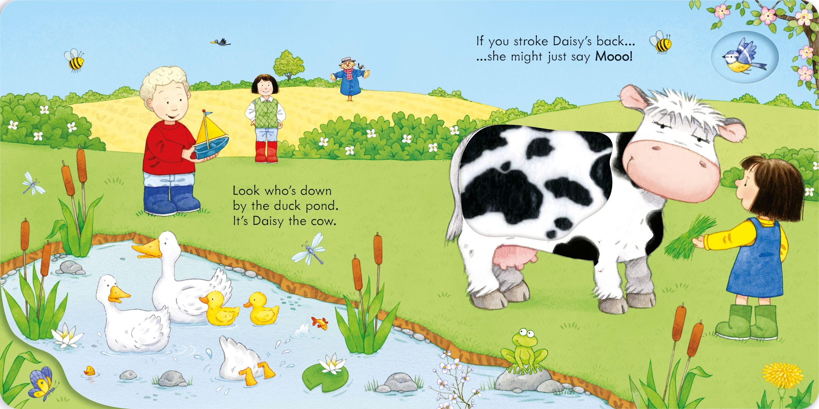 Carte cu povești, Poppy and sam noisy animals, Usborne + 1 an