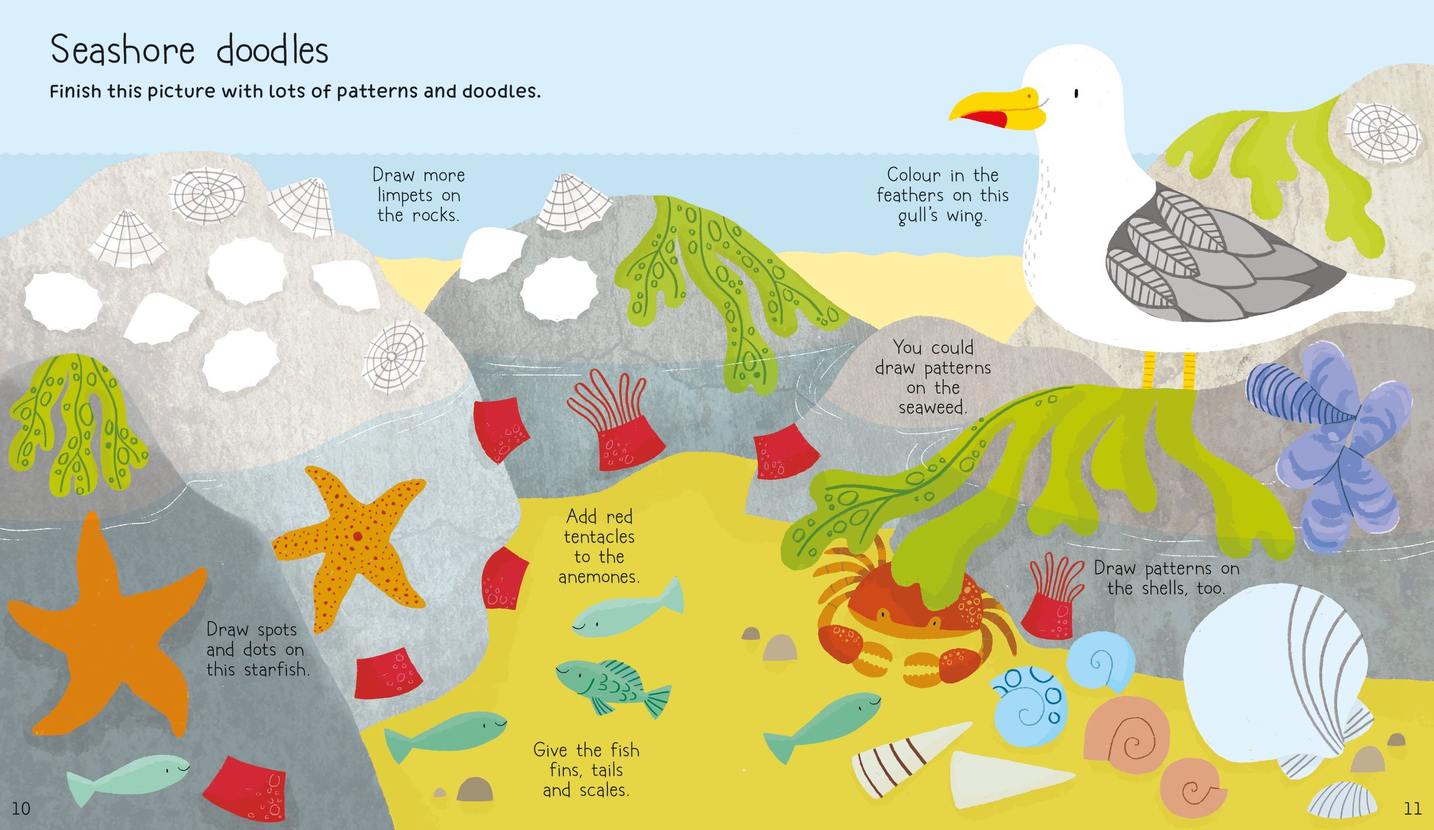 Carte cu activități, Little children's holiday activity book, Usborne + 1 an