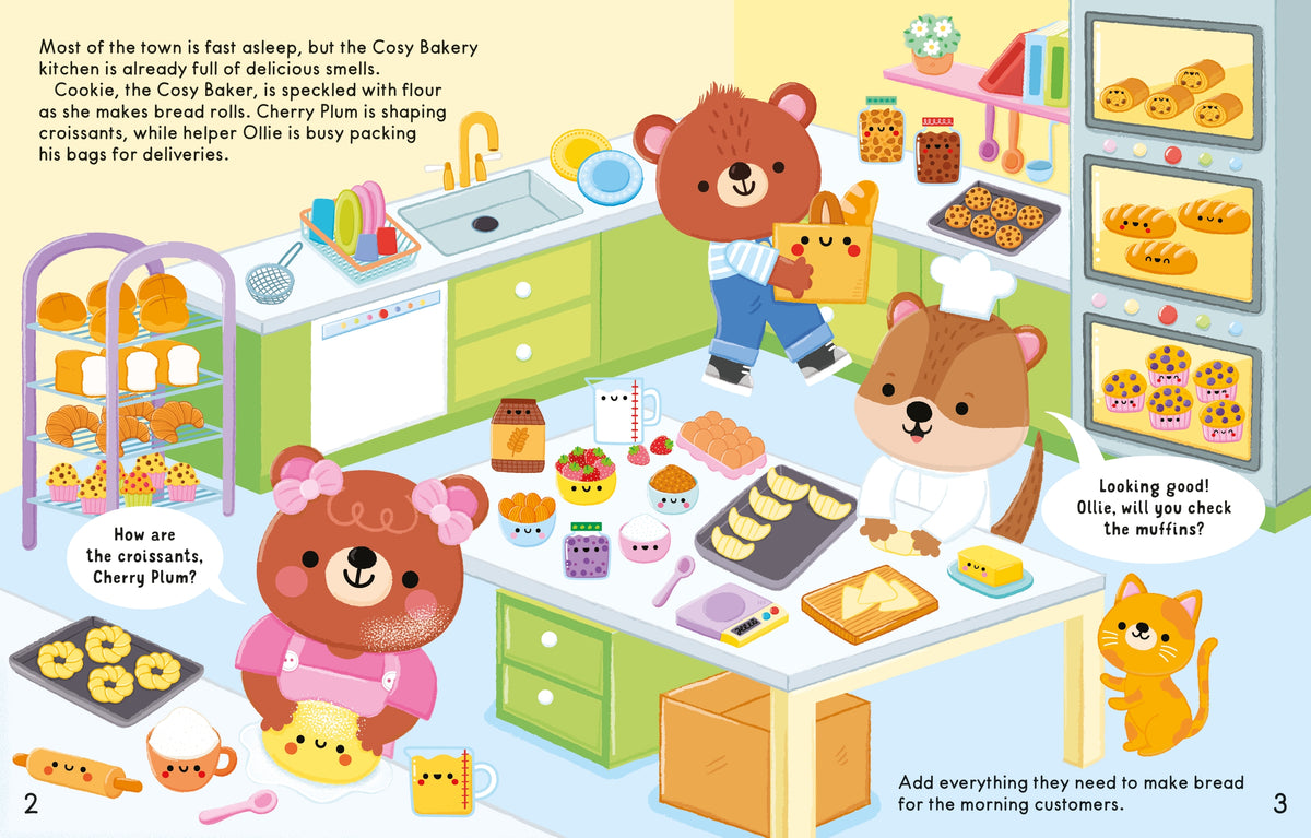 The Cosy Bakery Sticker Book - interior 2
