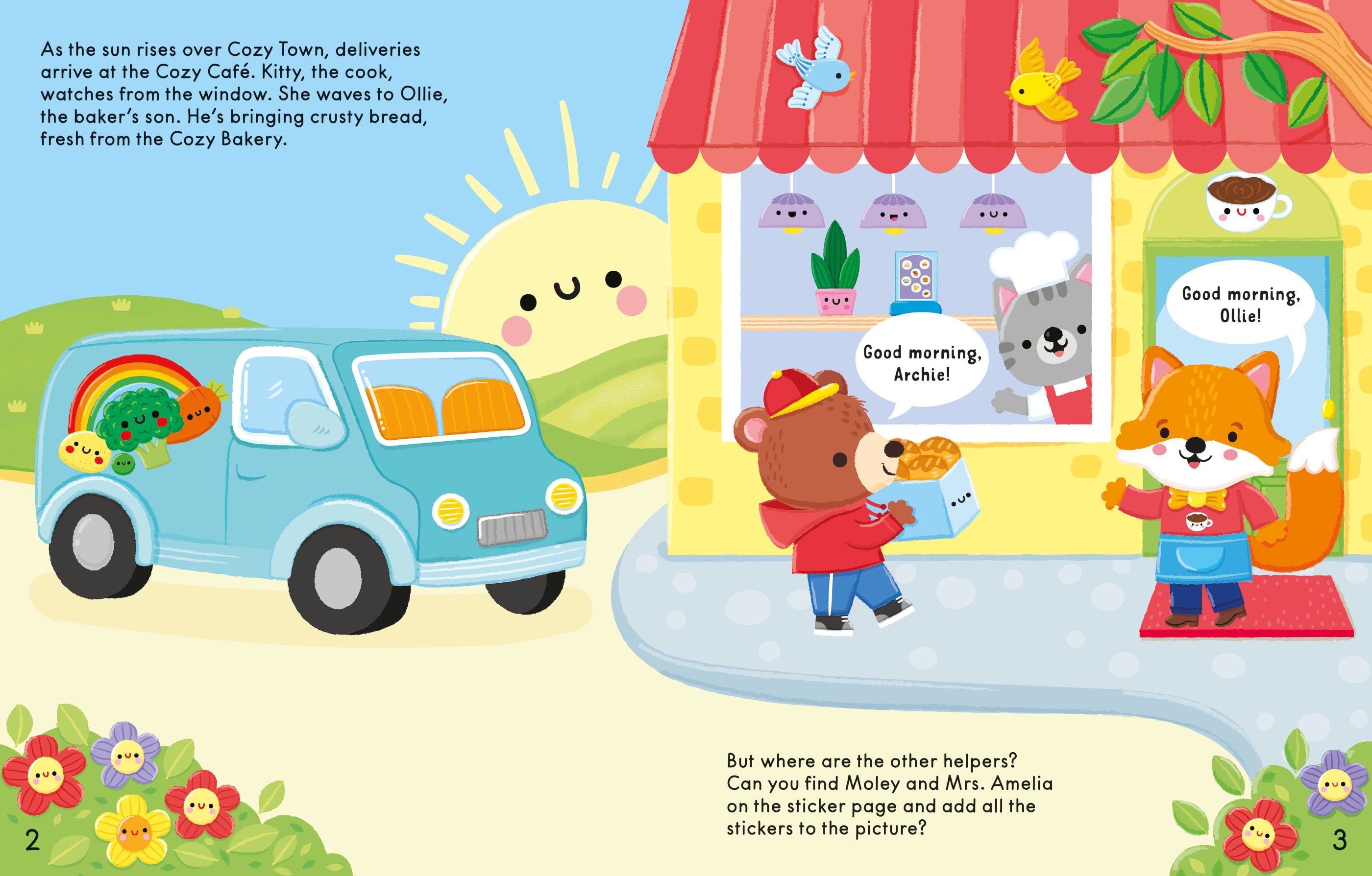 The Cosy Cafe Sticker Book - Carte cu stickere - Carte pentru copii