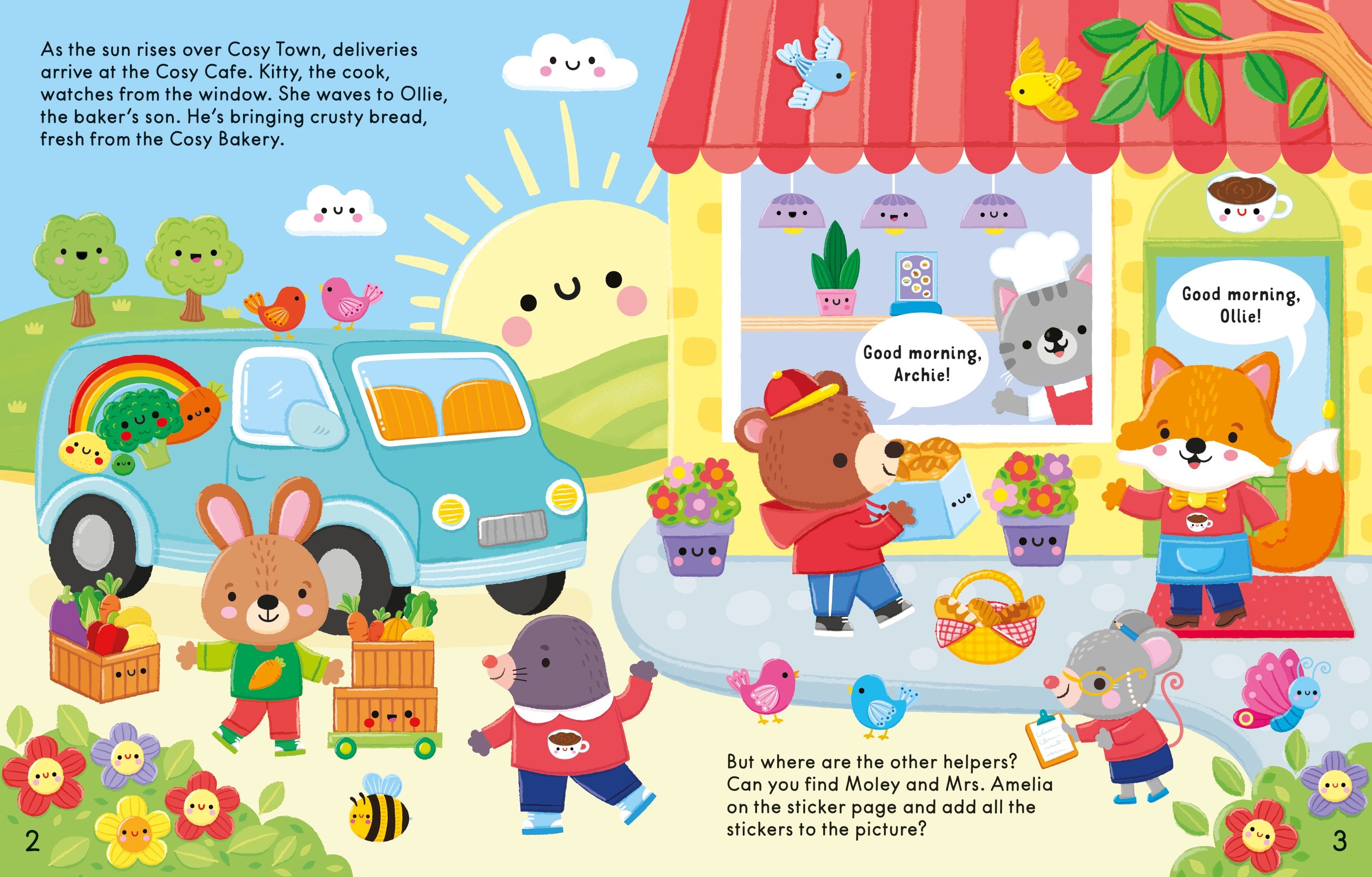 The Cosy Cafe Sticker Book - Carte cu stickere - Carte pentru copii