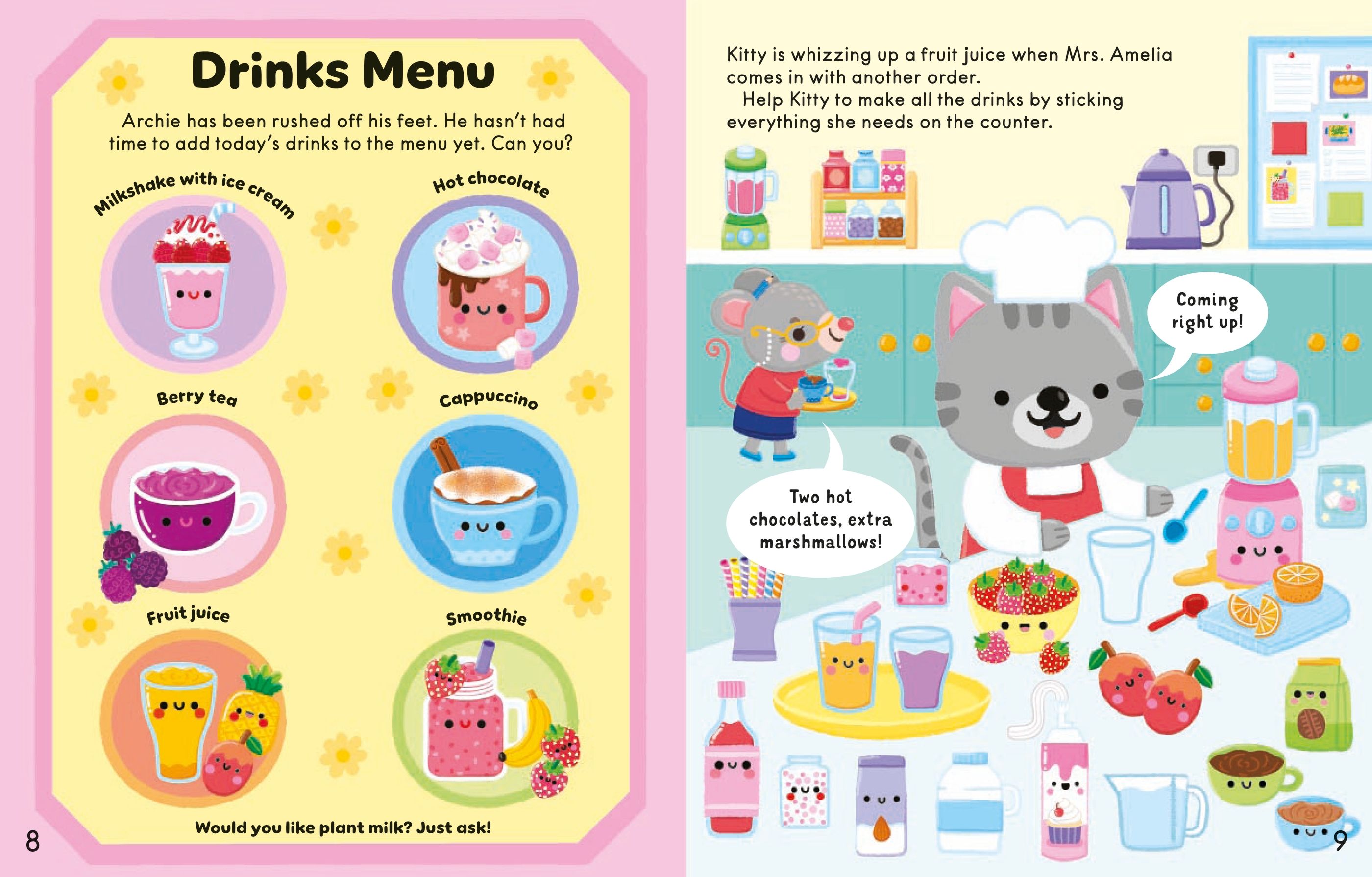 The Cosy Cafe Sticker Book - Carte cu stickere - Carte pentru copii