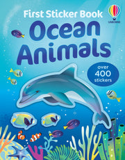 Carte cu stickere - First Sticker Book Ocean Animals, Usborne