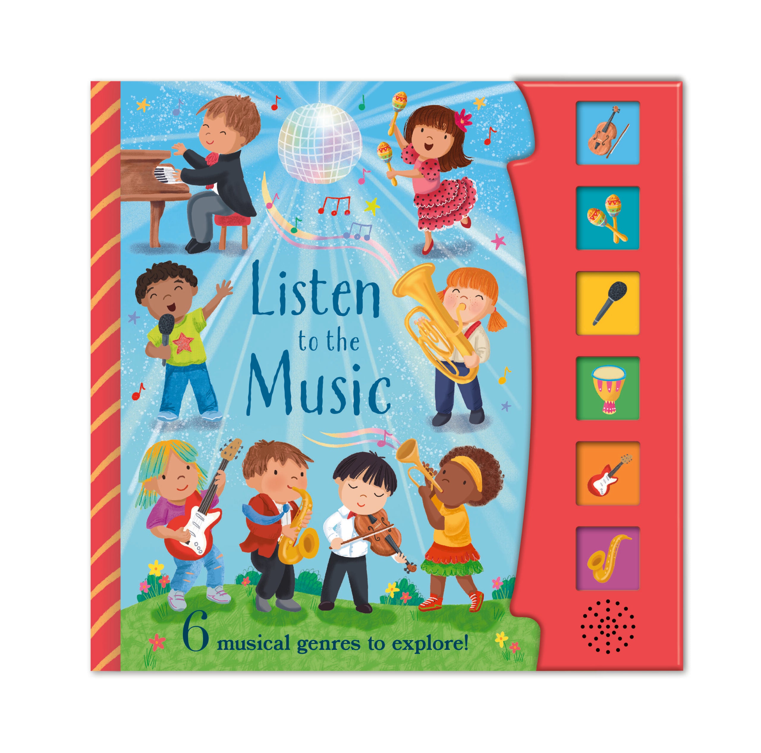 Carte pentru copii, North Parade, 6 BUTTON SOUND - LISTEN TO THE MUSIC, 3+ ani