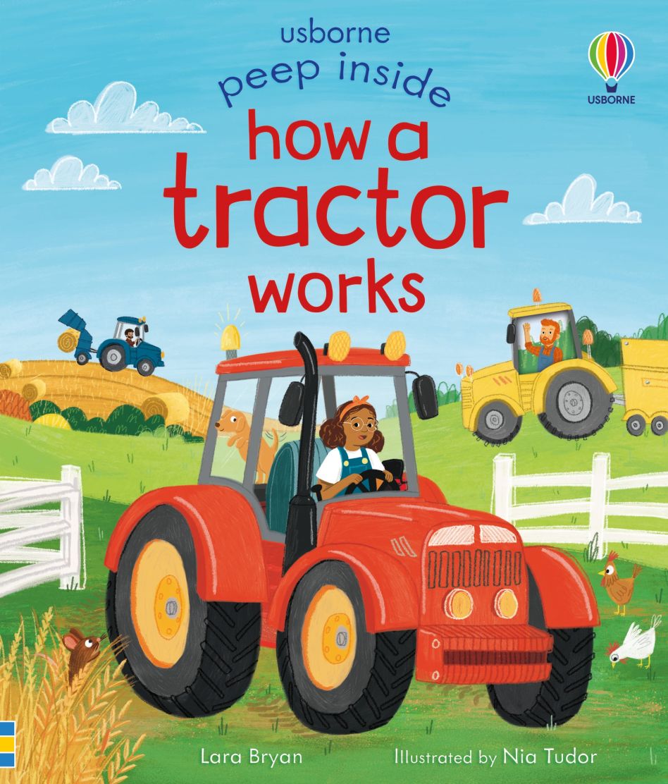 Carte pentru copii, Usborne, Peep Inside How a Tractor Works, 3+ ani