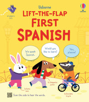 Carte pentru copii, Usborne, Lift-the-flap First Spanish, 4+ ani
