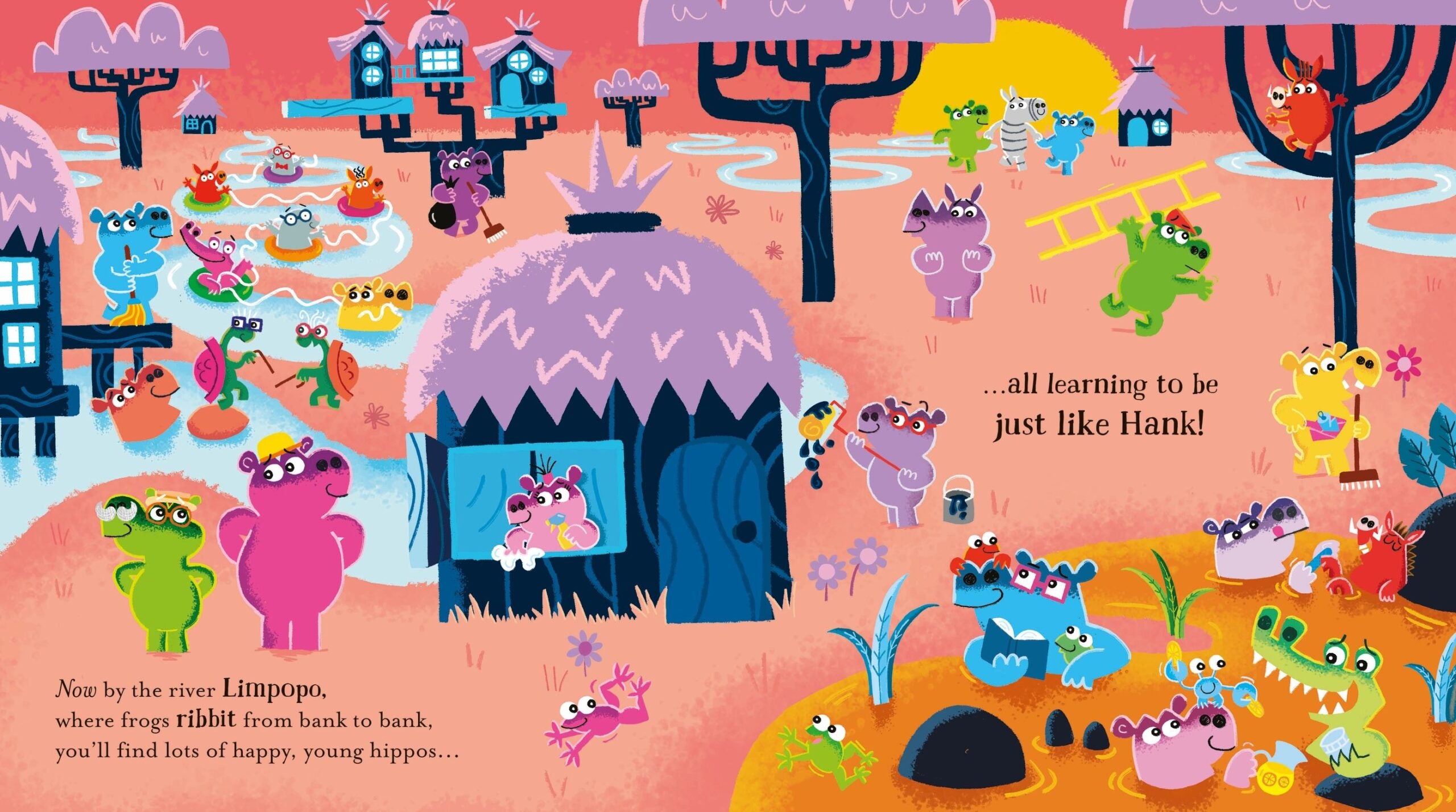 Carte pentru copii, Usborne, Helpfulness for Hippos, 2+ ani
