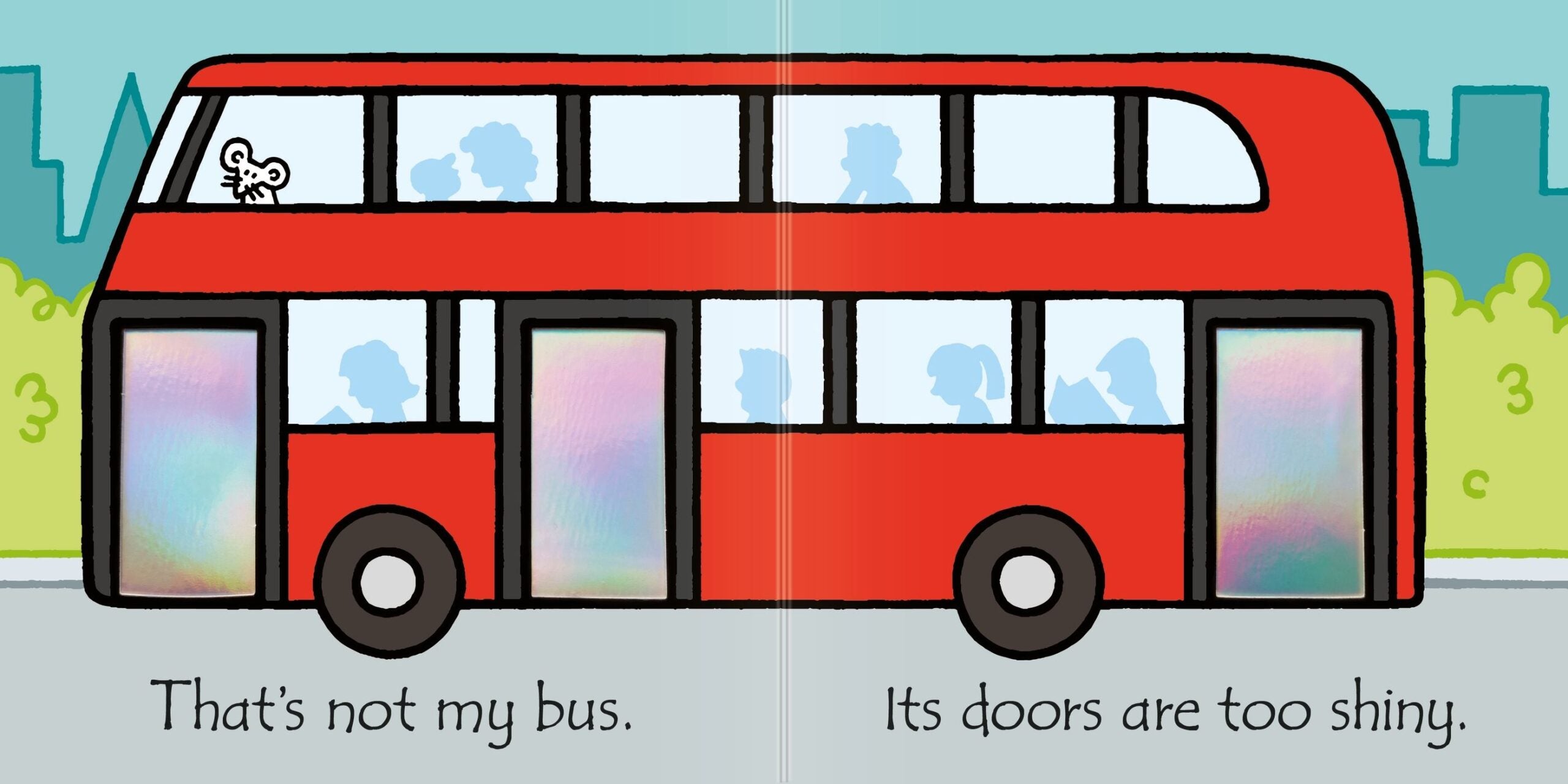Carte pentru copii, Usborne, That's not my bus..., 3+ luni