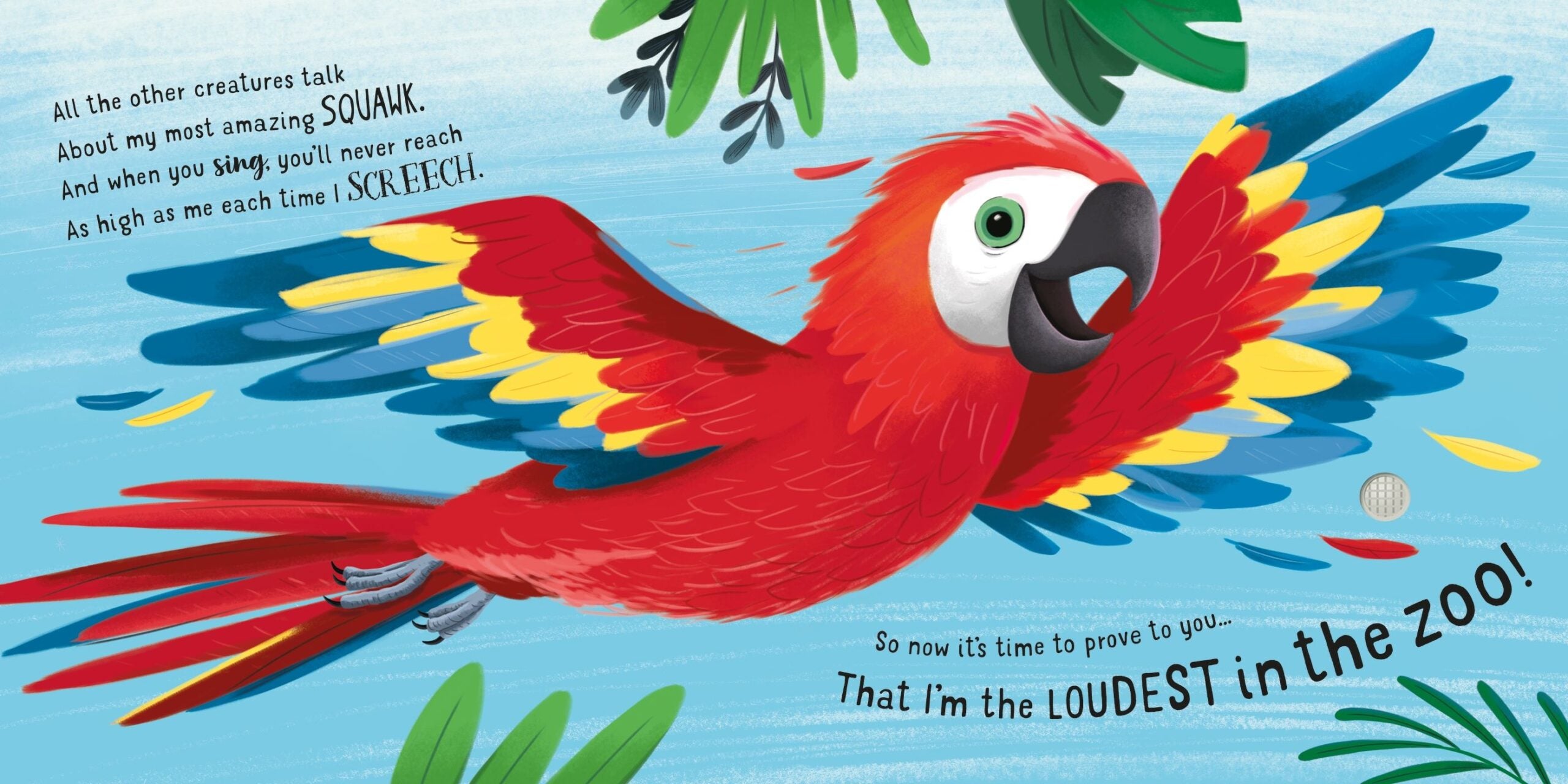 Carte cu sunete, Usborne, Who's the Loudest in the Zoo?, 12+ luni