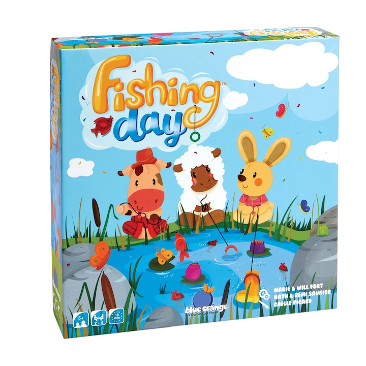 Joc de indemanare si atentie, BLUE ORANGE-FISHING DAY, + 4 ani