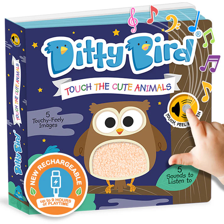 Carte muzicală Cute Animals, Ditty Bird, +6 luni