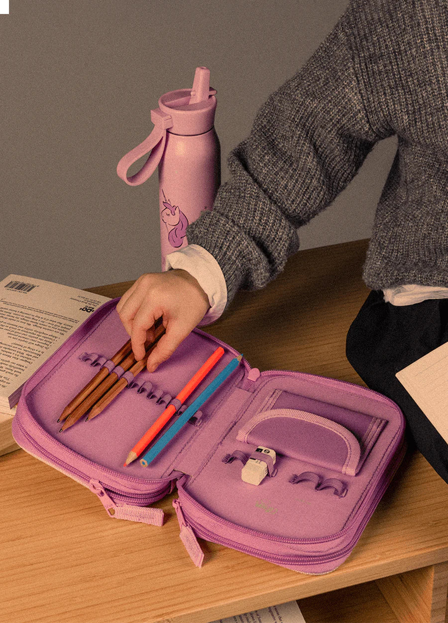 Penar cu 3 compartimente, design Unicorn, neechipat