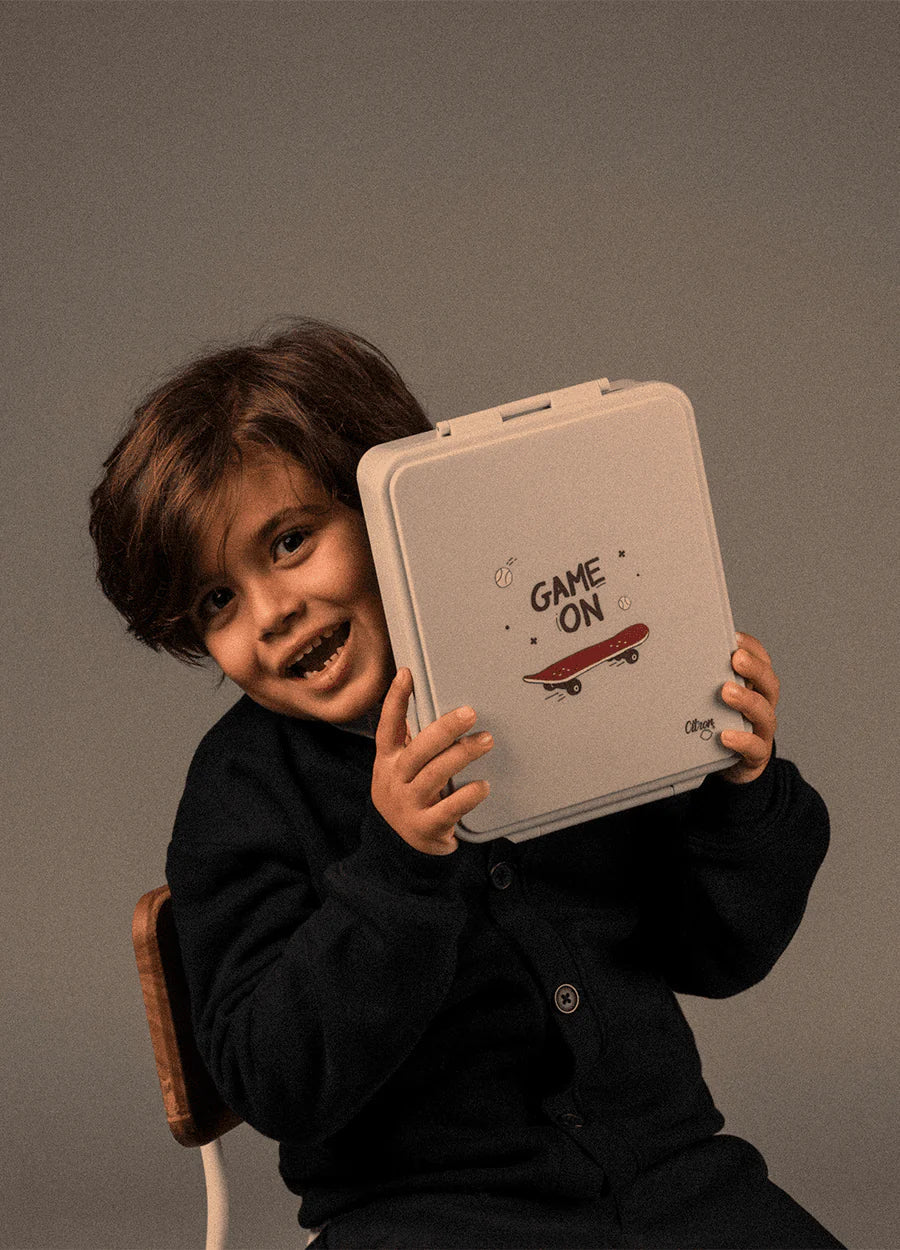 🛹 Set Prânz Citron Cool Kids: Caserolă cu Borcan Termo Inox + Sticlă Termos 500ml