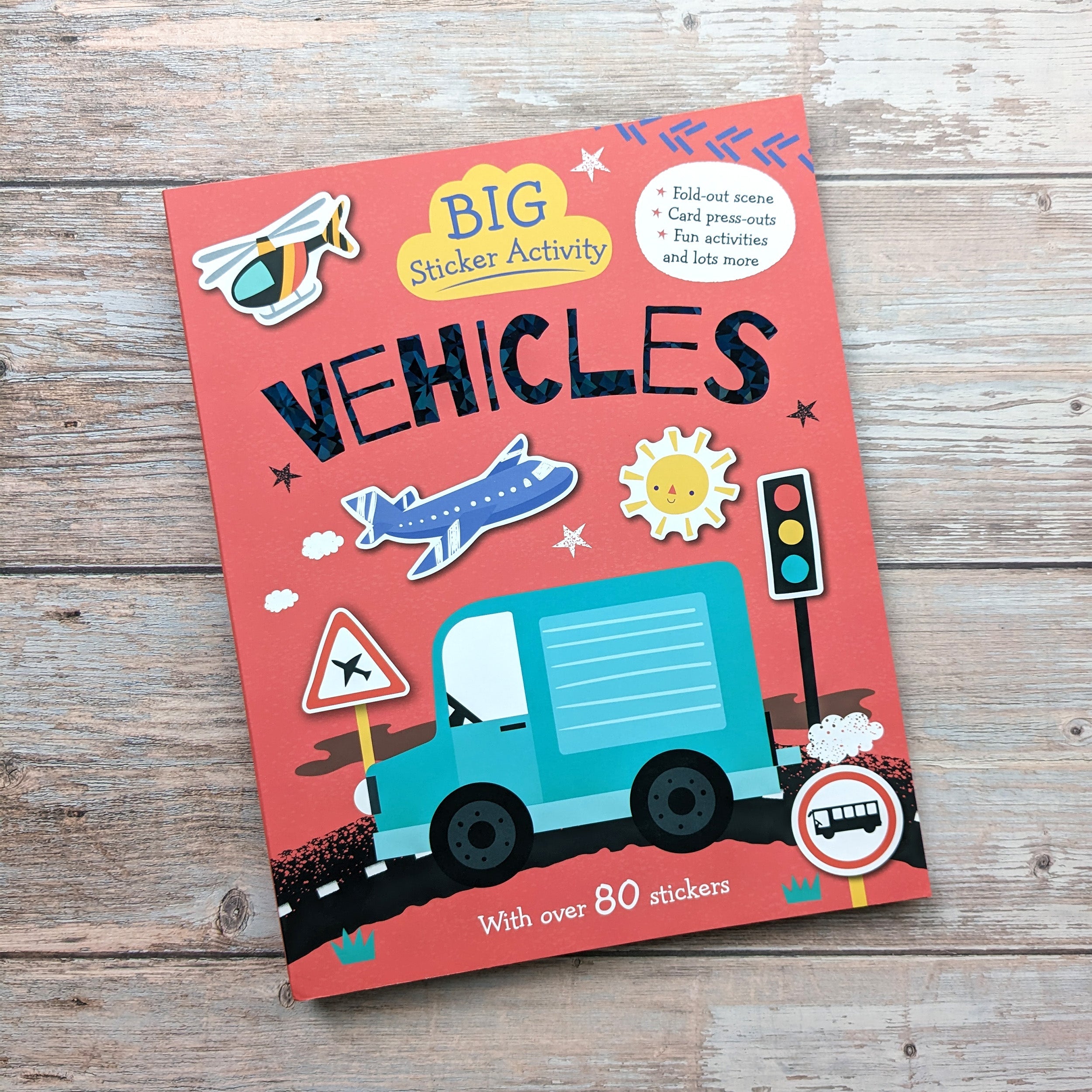 Carte pentru copii, NPP, Big Sticker Activity Book � Vehicles, 3+ ani