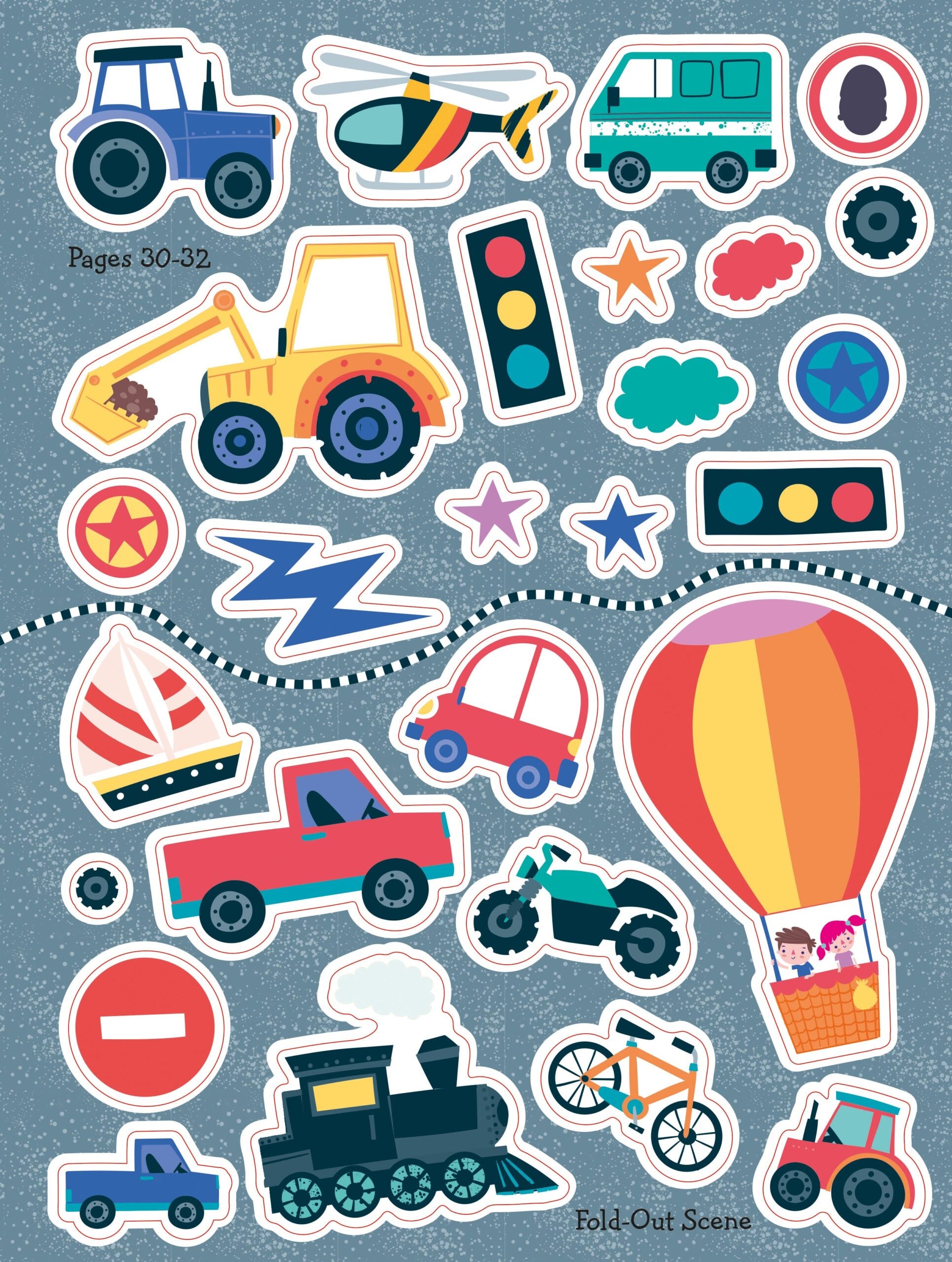 Carte pentru copii, NPP, Big Sticker Activity Book � Vehicles, 3+ ani