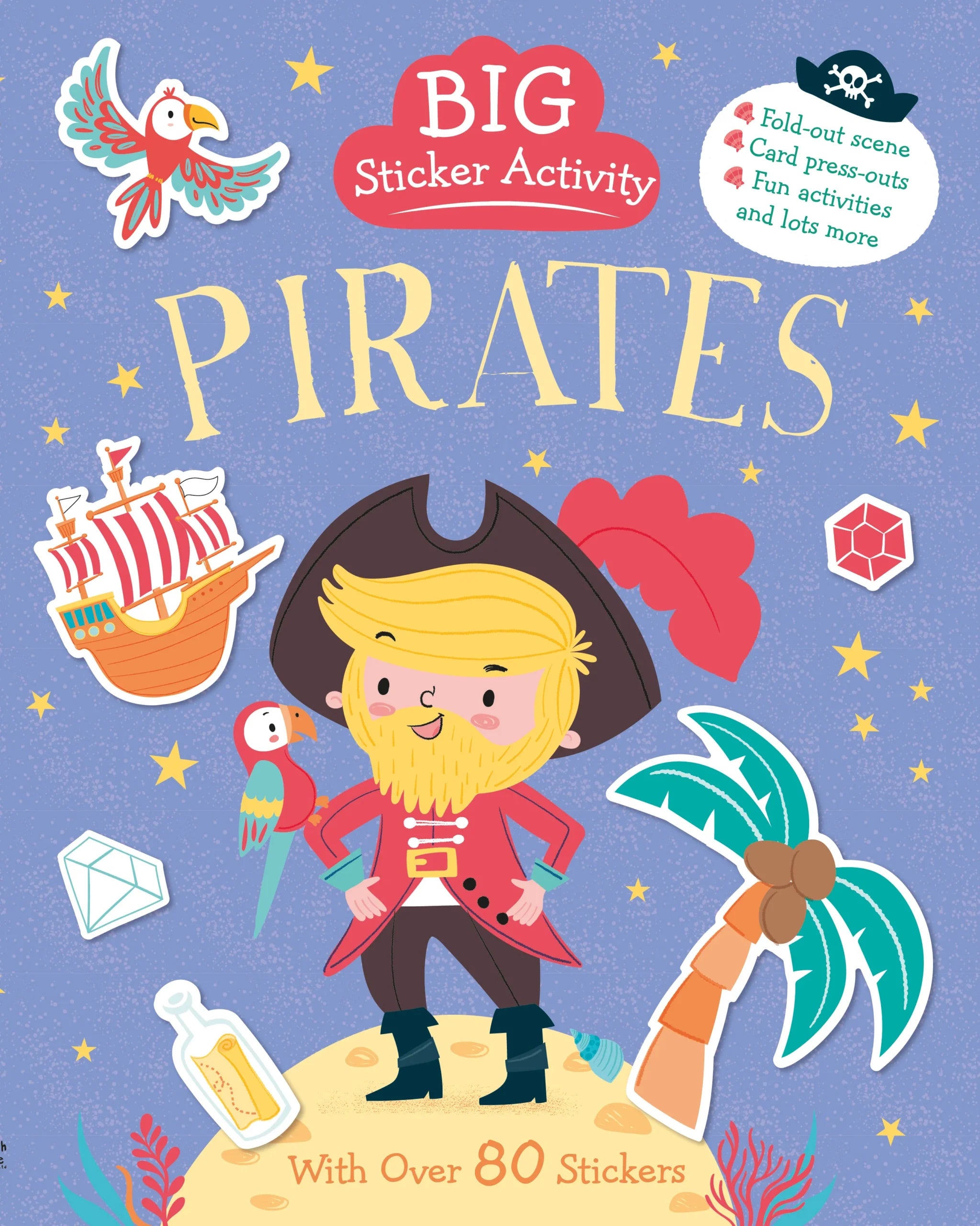 Carte pentru copii, NPP, Big Sticker Activity Book � Pirates, 3+ ani