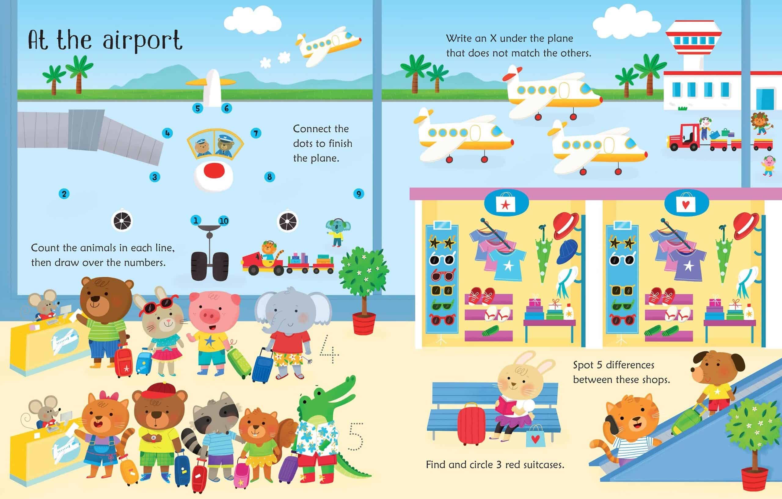 Carte cu activitati scrie si sterge - Wipe-Clean Travel Activities 3