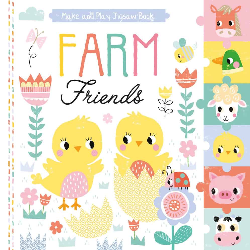 Carte cu puzzle Pull Out Jigsaw - Farm Friends