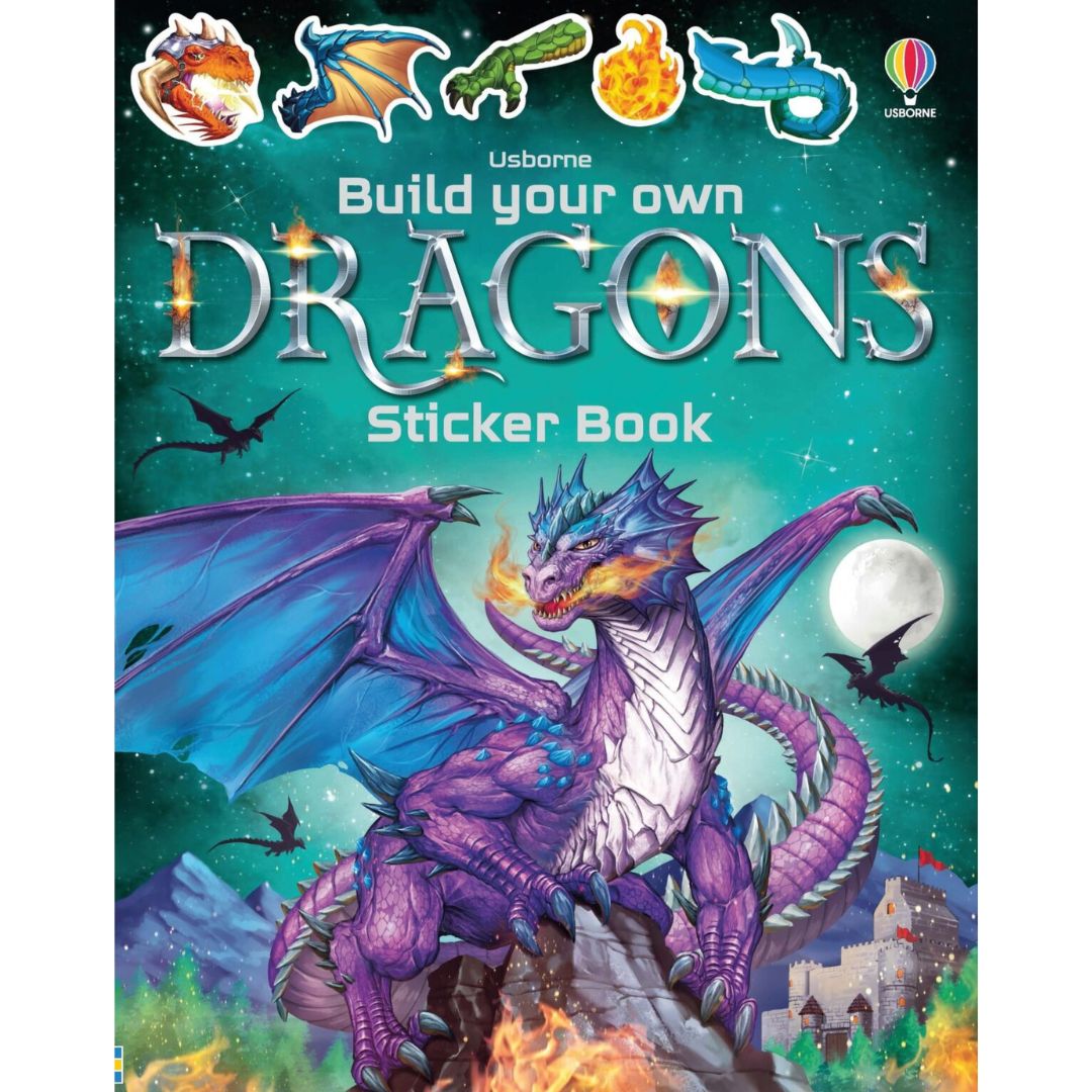 Carte cu stickere - Build Your Own Dragons Sticker Book 1
