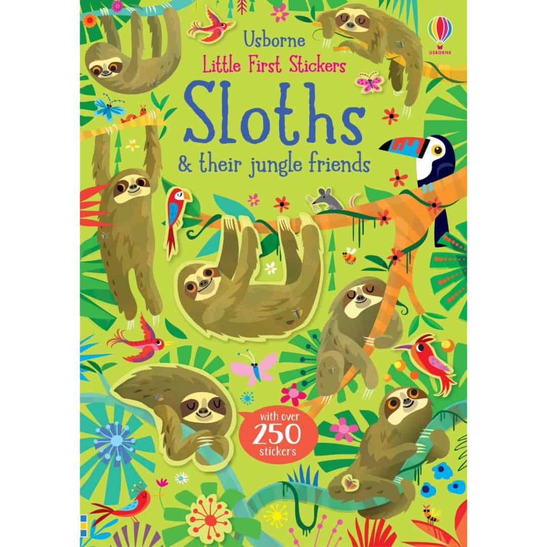 Carte cu stickere - Little First Stickers Sloths 1