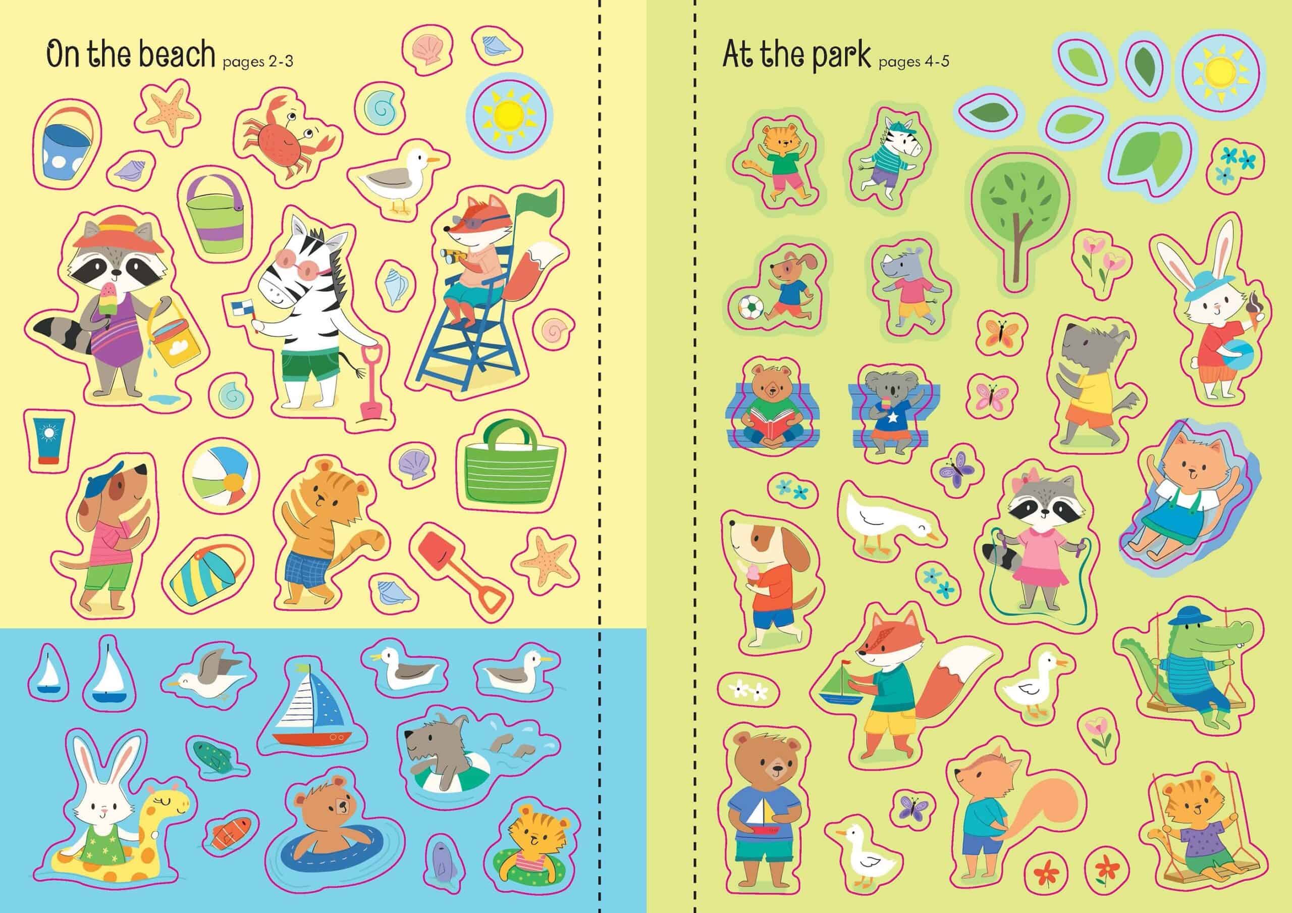 Carte cu stickere - Little First Stickers Summer