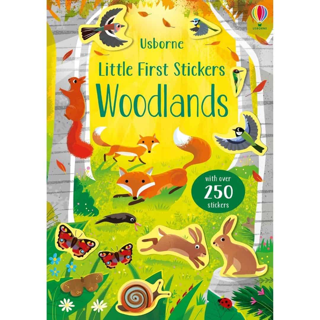 Carte cu stickere - Little First Stickers Woodlands