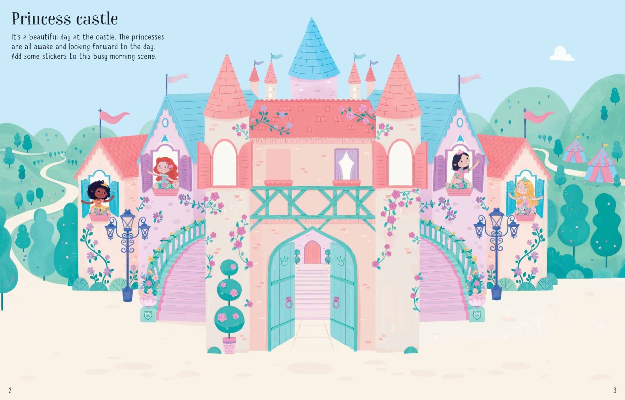 Carte cu stickere cu printese - First Sticker Book Princesses