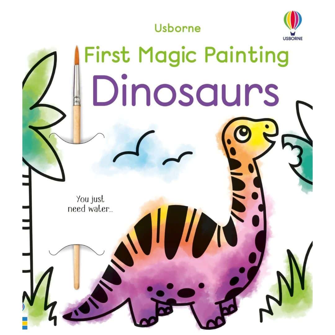 Carte de pictat cu apa - First Magic Painting Dinosaurs 1