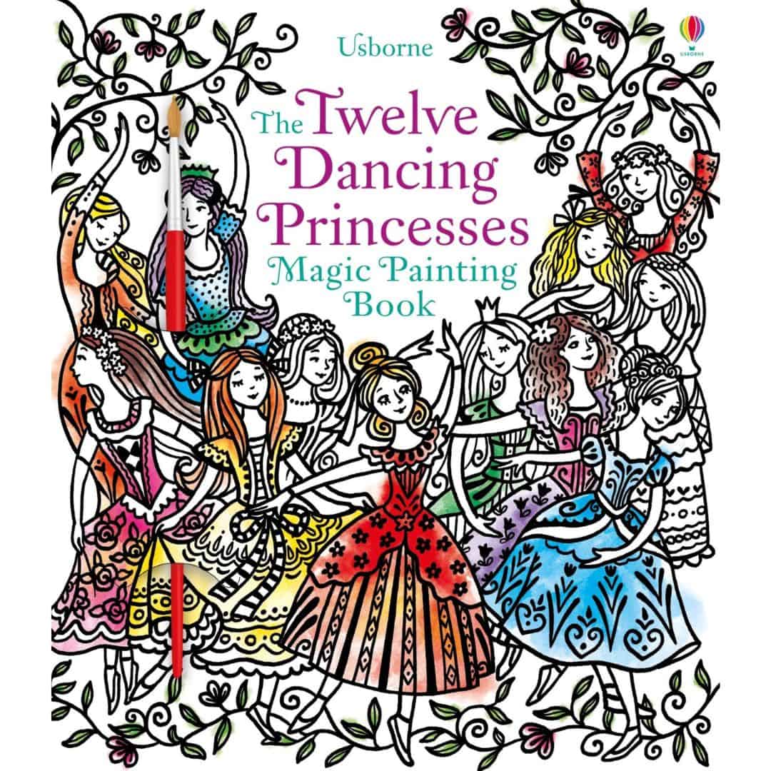Carte de pictat cu apa - The Twelve Dancing Princesses Magic Painting Book 1