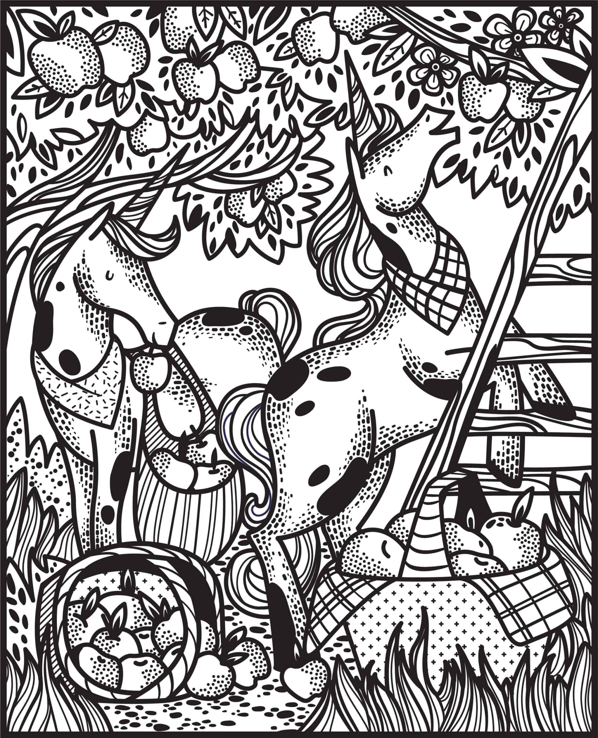Carte de pictat cu apa – Magic Painting Unicorns