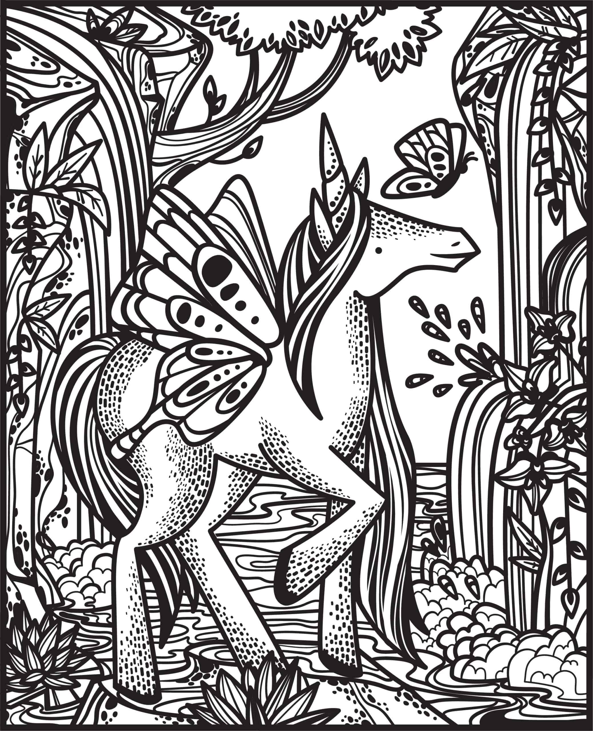 Carte de pictat cu apa – Magic Painting Unicorns