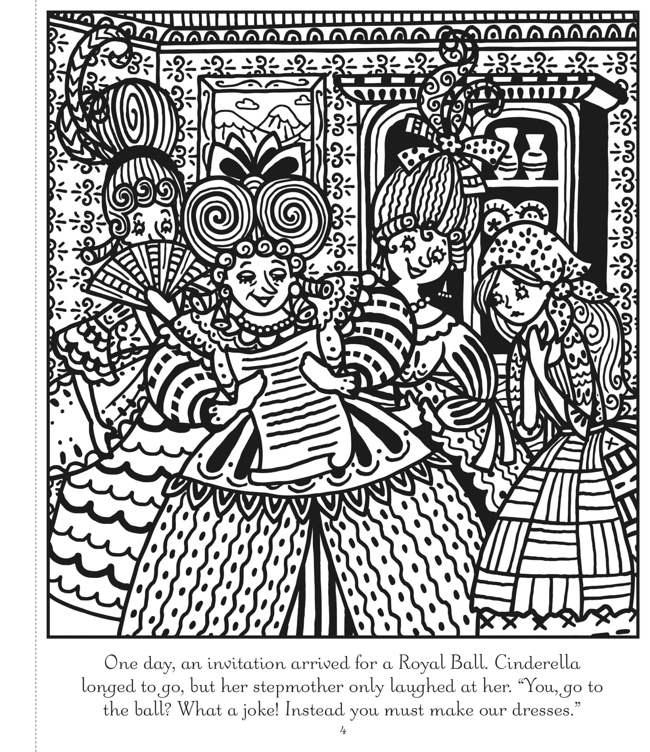 Carte de pictat cu apa – Magic painting Cinderella