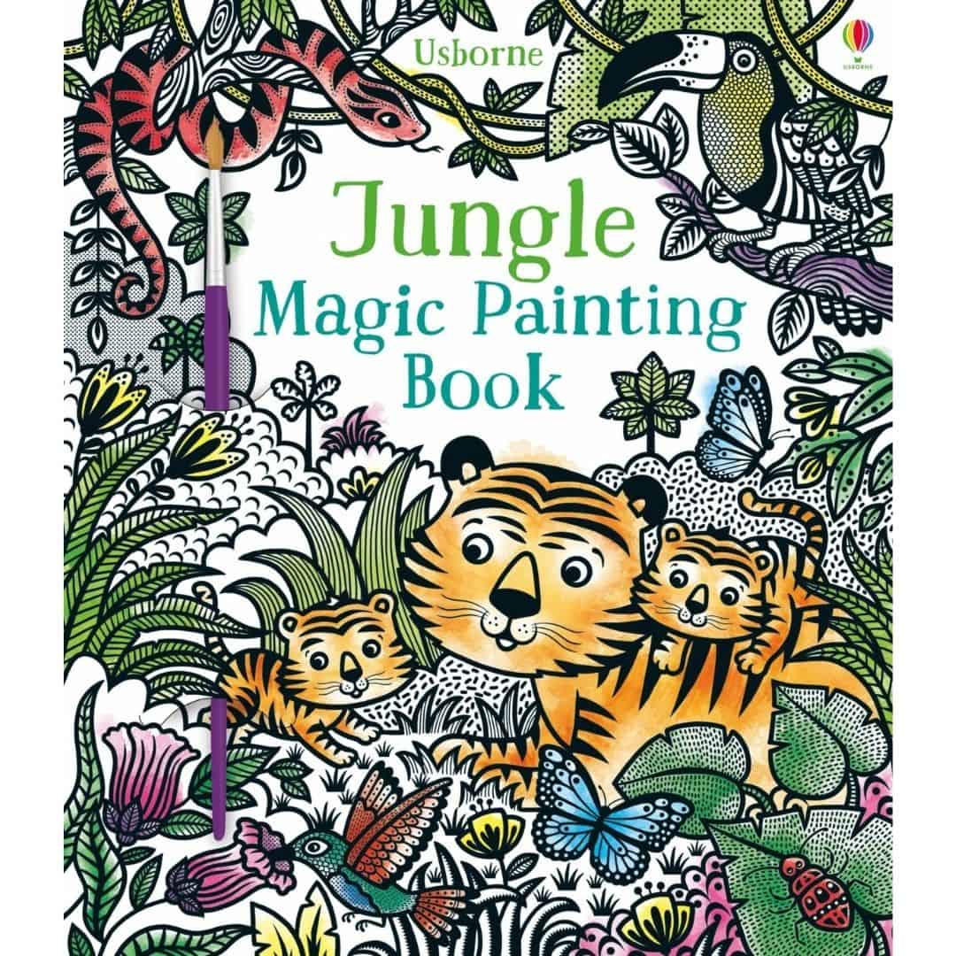 Carte de pictat cu apa –Jungle Magic Painting Book