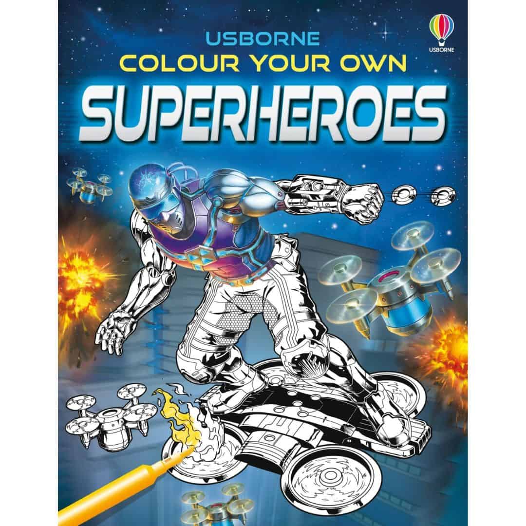 Carte pentru copii - Colour Your Own Superheroes 1