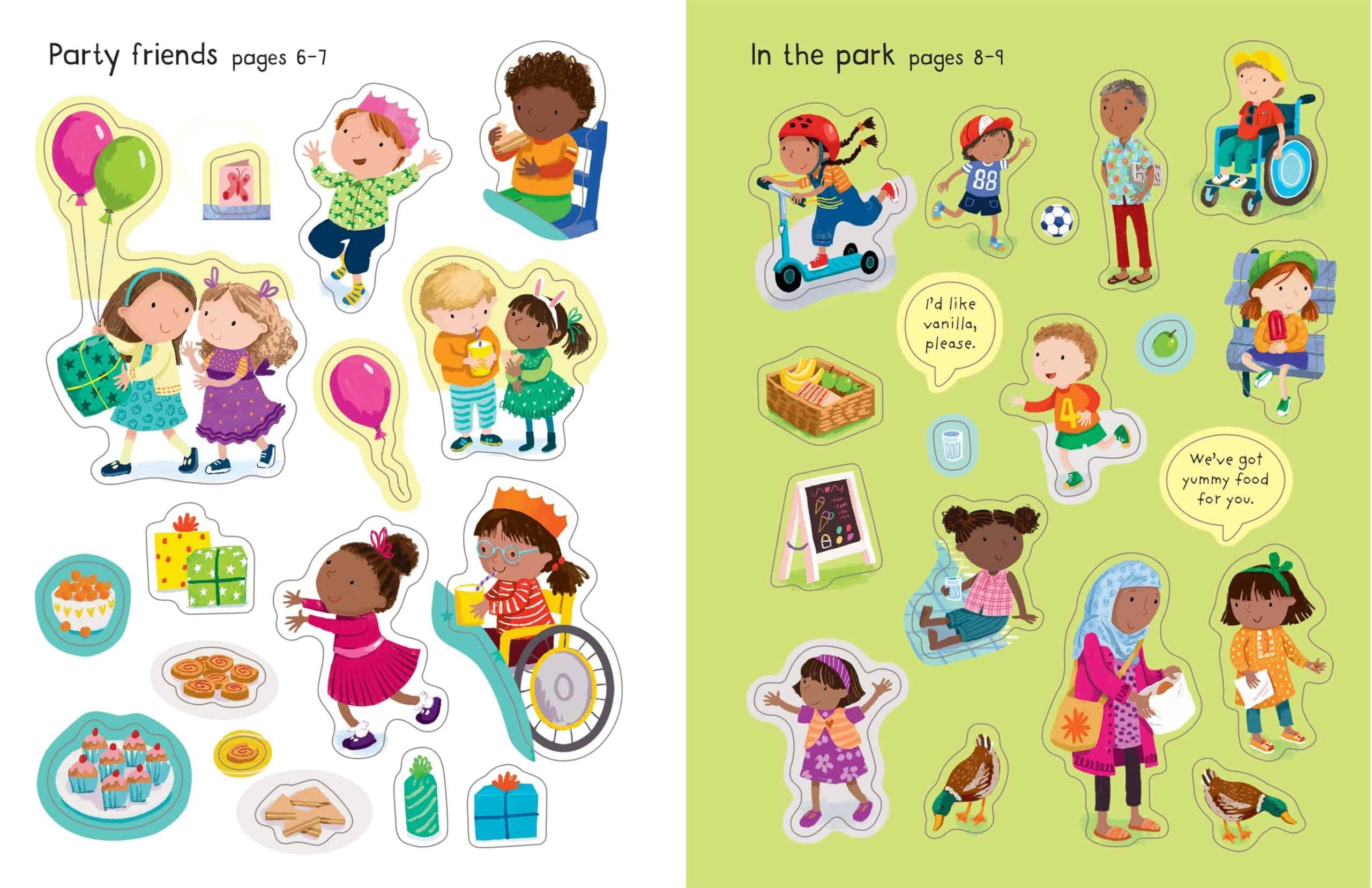 Carte pentru copii - First Sticker Book My Friends