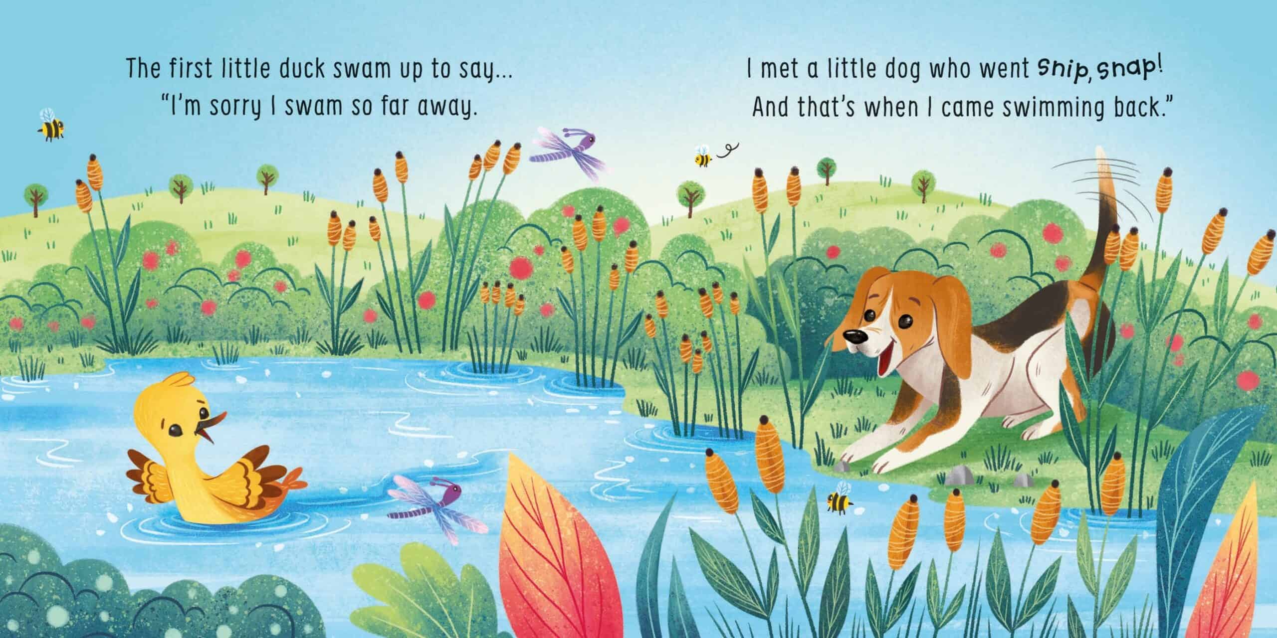 Carte pentru copii - Five little ducks went swimming one day