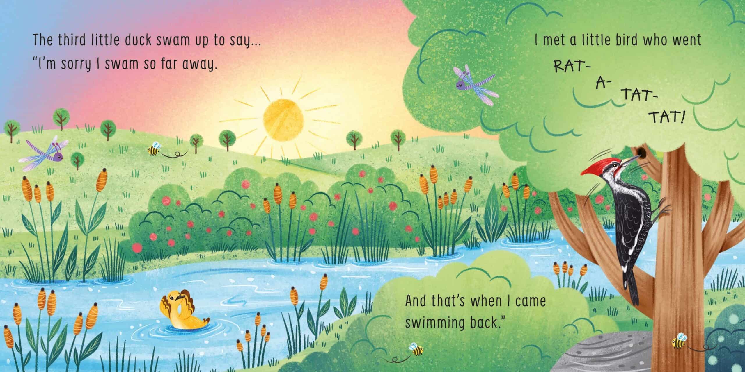 Carte pentru copii - Five little ducks went swimming one day