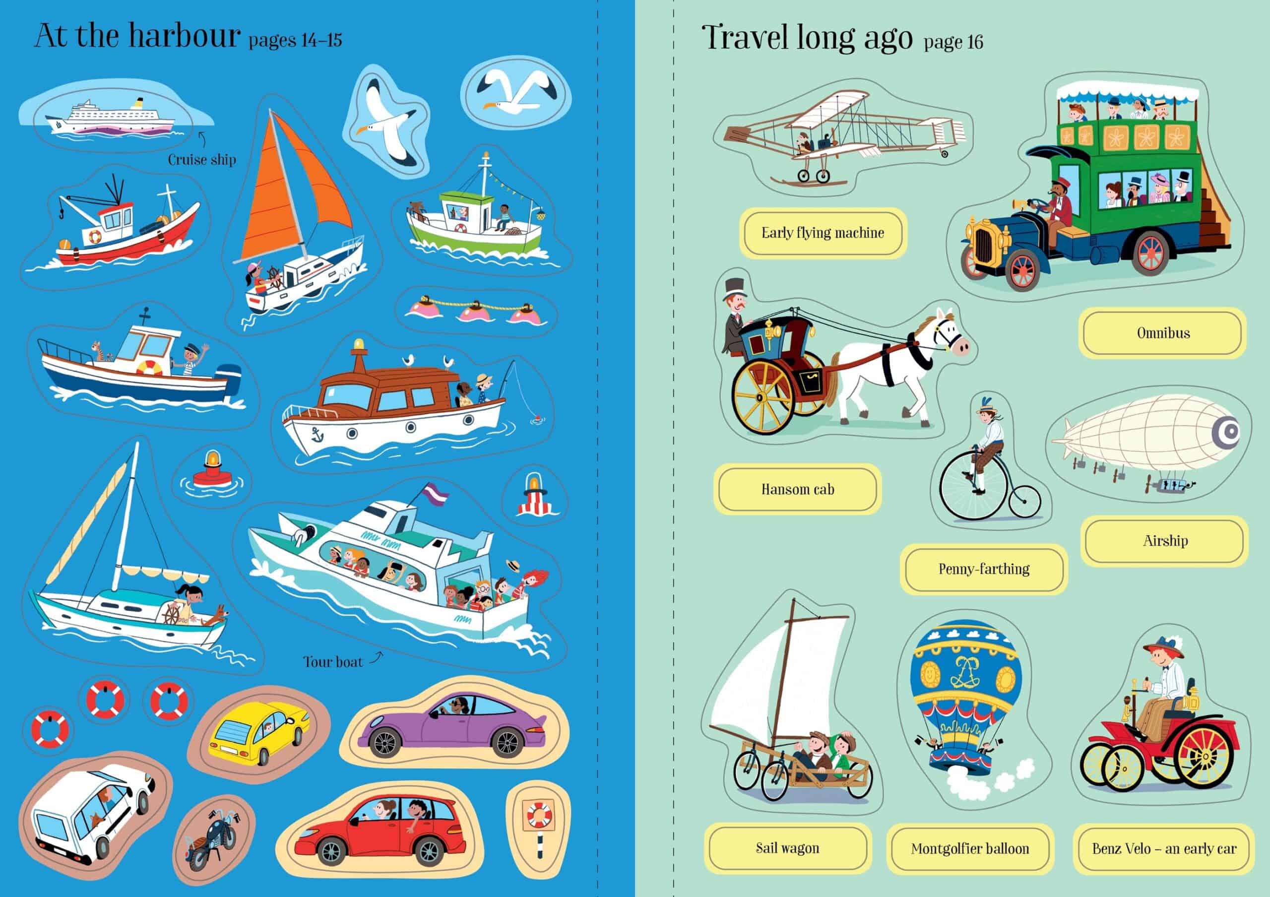 Carte pentru copii - Little First Stickers Travel