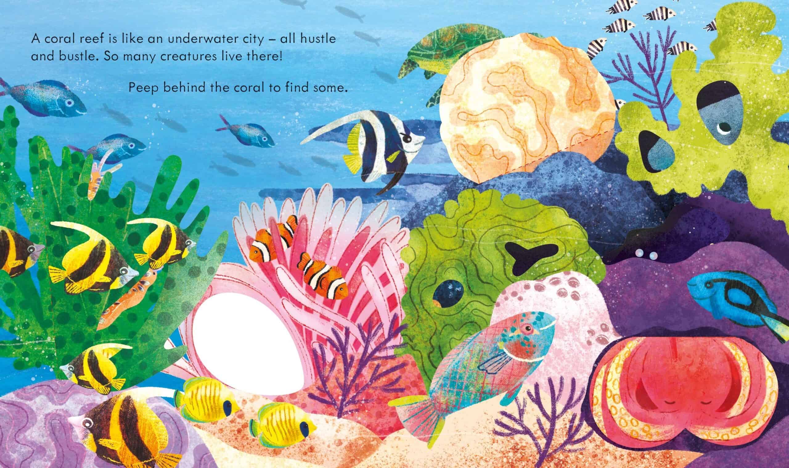 Carte pentru copii - Peep inside a Coral Reef
