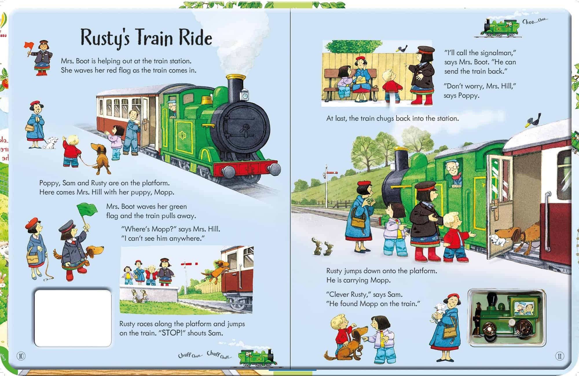 Resigilat - Carte pentru copii - Poppy and Sam's Wind-up Train Book