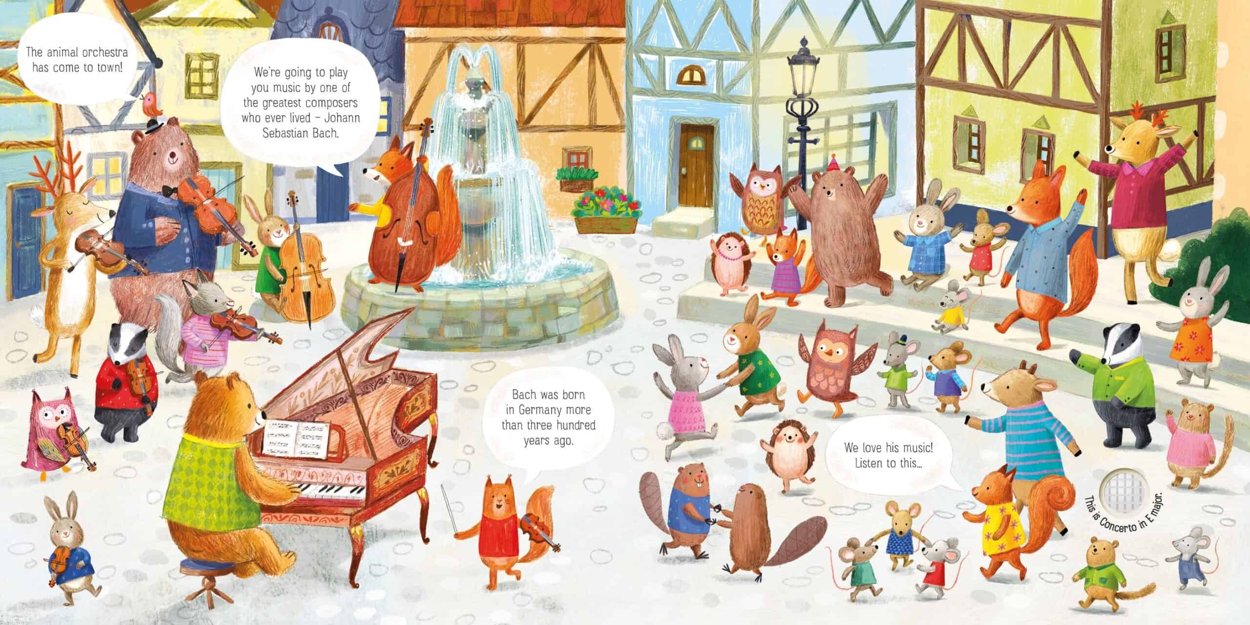 Carte pentru copii - The Animal Orchestra Plays Bach 1