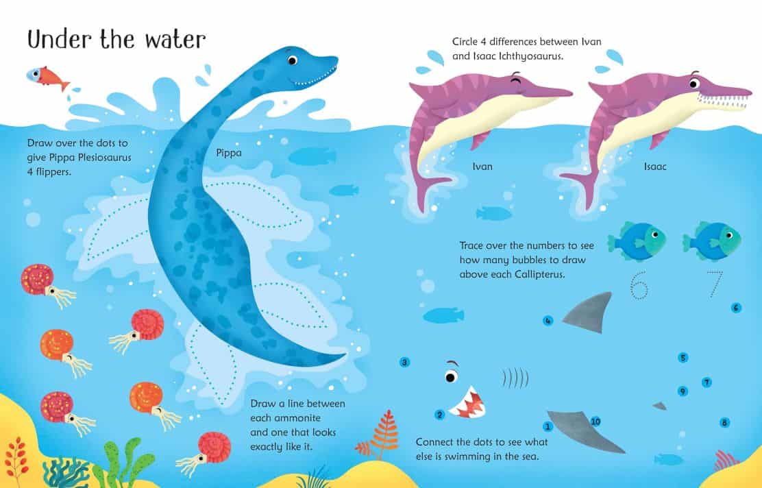 Carte pentru copii - Wipe-Clean Dinosaur Activities