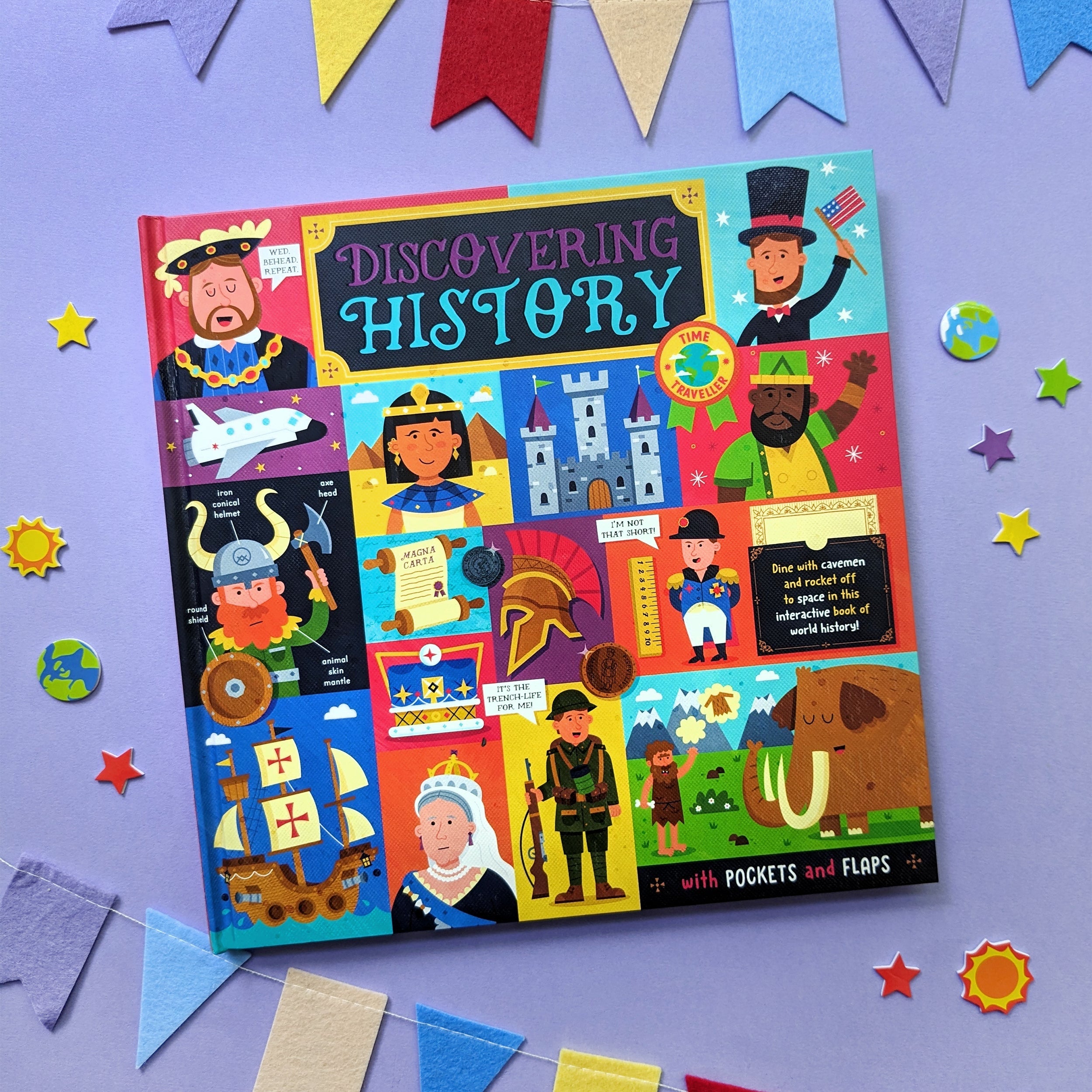 Carte pentru copii, NPP, Discovering History , Children's Interactive Fact Book, 6+ ani