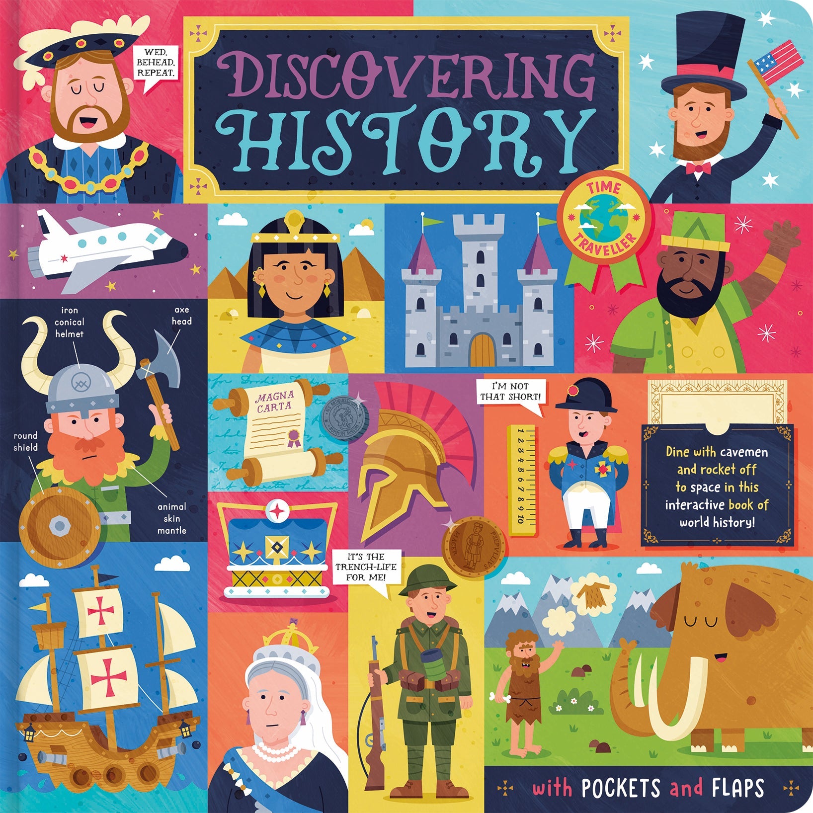 Carte pentru copii, NPP, Discovering History , Children's Interactive Fact Book, 6+ ani