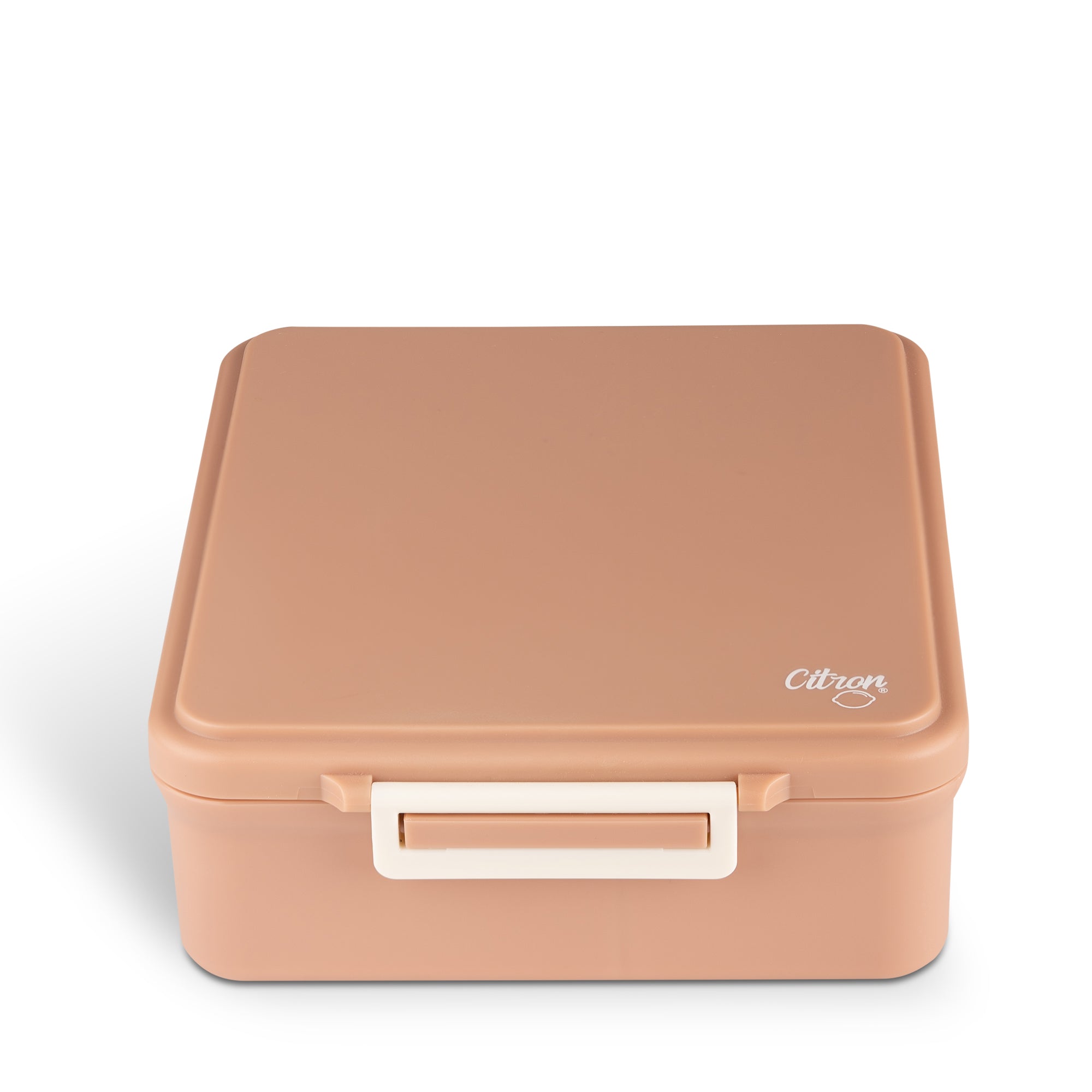 Caserolă Prânz Mare Citron, 4 Compartimente + Termos Inox- Prânz Cald și Gustări Reci