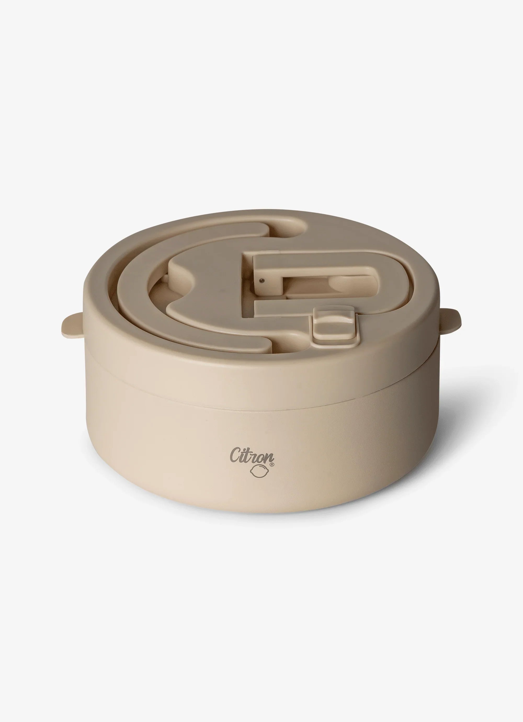 Caserolă termoizolantă cu 2 compartimente, bej, 400ml